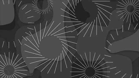 Black color exploding circles over paper cut background Video stock 245420541