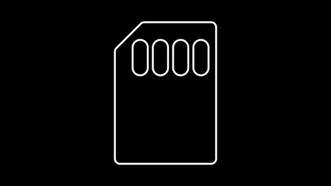 Black color flat printer icon isolate on white background. Stock Footage 279562810