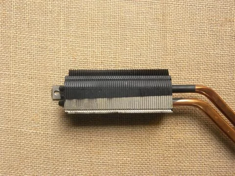 Black color radiator computer processor cooling system 写真素材