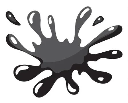 Black color splash Stock Illustration