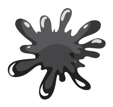 Black color splash Stock Illustration
