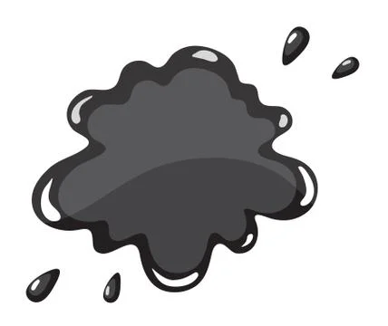Black color splash Stock Illustration