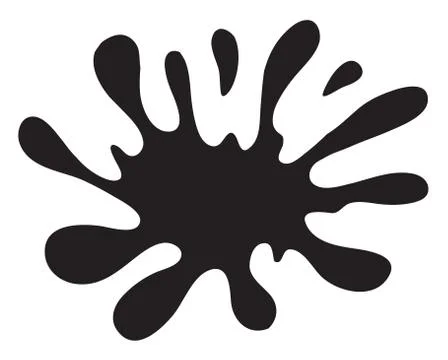 Black color splash Stock Illustration