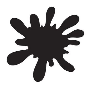 Black color splash Stock Illustration