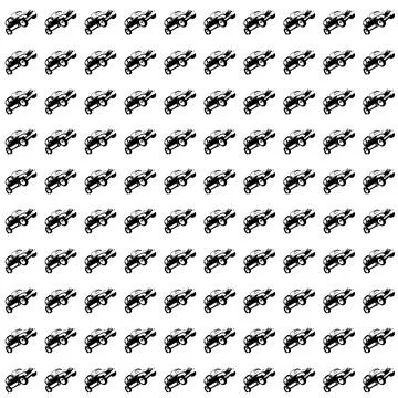 Black colored car pattern texture on a white background Stock Illustration