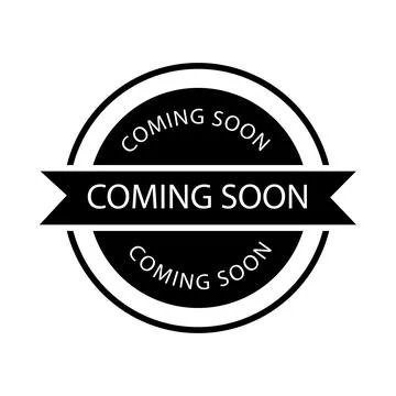 Black Coming Soon Stamp – Editable Vector on White Background Illustrazione stock