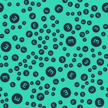 Black Compass west icon isolated seamless pattern on green background. Wind.. Stock Illustration