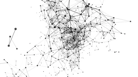 Black compound particles slowly fly on a white background. abstract background.  Stock Footage 96715134