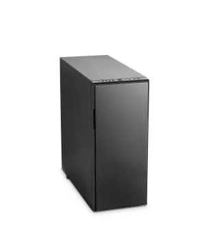 Black computer case isolated on white Stock Photos