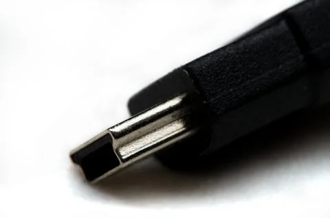 Black computer connector Stock Photos