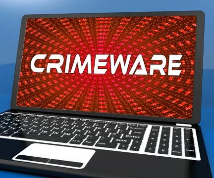 Black Computer On Desk With White Copyspace Stock Illustration