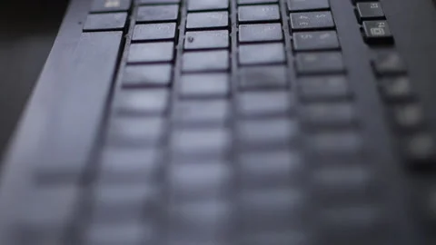 Black Computer Keyboard Focus Rack Stock-Footage 150597989