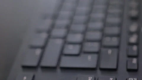 Black Computer Keyboard Focus Rack Video stock 150598061