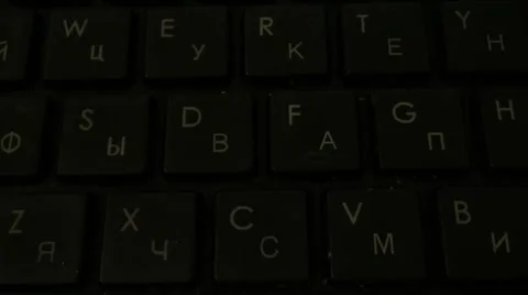 Black computer keyboard Stock Footage 67294303