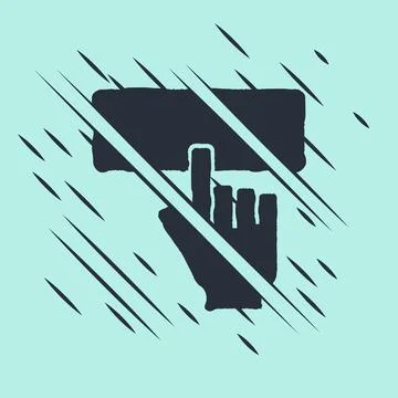 Black Computer keyboard icon isolated on green background. PC component sign Stock Illustration