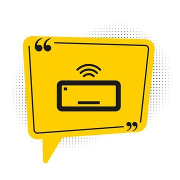 Black Computer keyboard icon isolated on white background. PC component sign Illustrazione stock