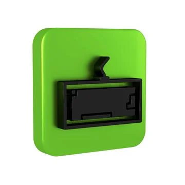 Black Computer keyboard icon isolated on transparent background. PC compone.. Stock Illustration