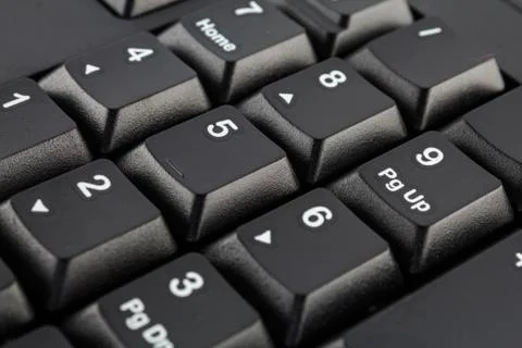 Black computer keyboard Foto stock