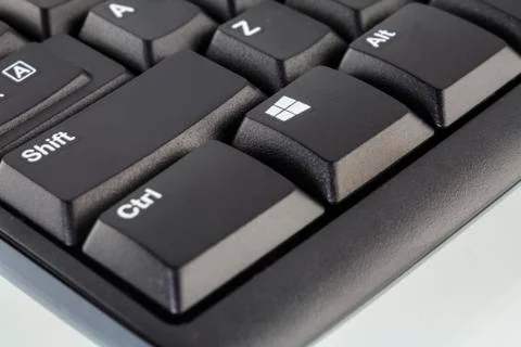 Black computer keyboard Stock Photos