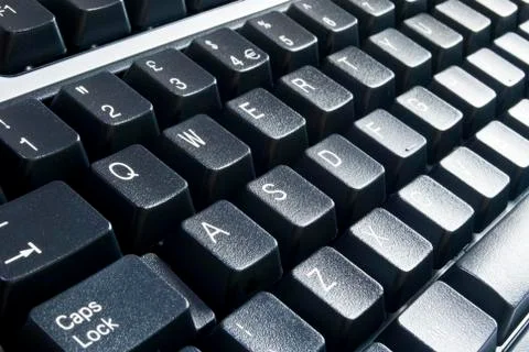 Black computer keyboard Stock Photos