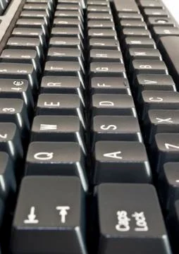 Black computer keyboard Stock Photos