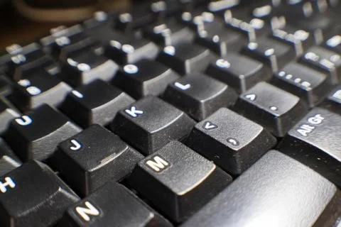 Black computer keyboard 库存照片