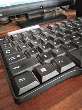 Black computer keyboard Stock Photos
