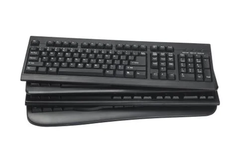 Black computer keyboards Stock Photos