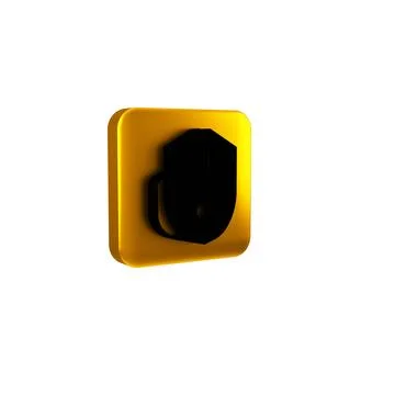 Black Computer mouse gaming icon isolated on transparent background. Optica.. Stock Illustration
