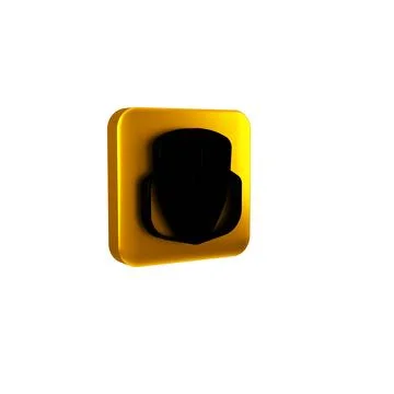 Black Computer mouse gaming icon isolated on transparent background. Optica.. Stock Illustration