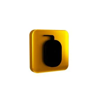 Black Computer mouse gaming icon isolated on transparent background. Optica.. Stock Illustration