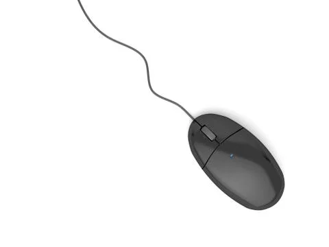 Black computer mouse 스톡 일러스트