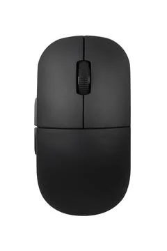 Black computer mouse isolated Stock Photos