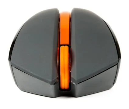 Black computer mouse Stock Photos