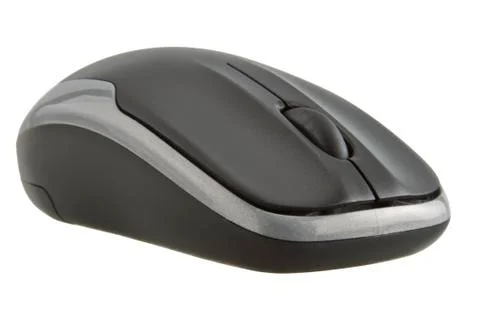 Black computer mouse Stock Photos