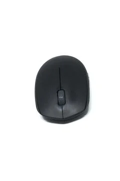 Black computer mouse Stock Photos