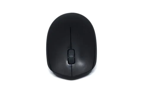 Black computer mouse Stock Photos