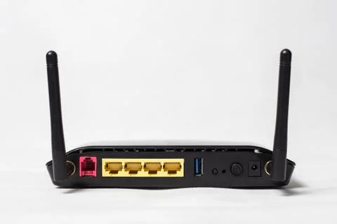 Black Computer Router Foto stock