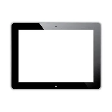 Black computer tablet Stock Illustration