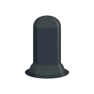Black condom icon, flat style Stock-Illustration