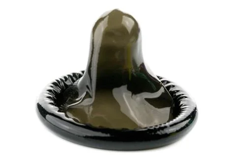 Black condom Stock Photos