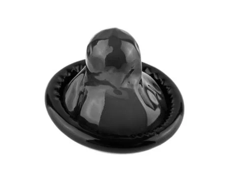 Black condom Stock Photos
