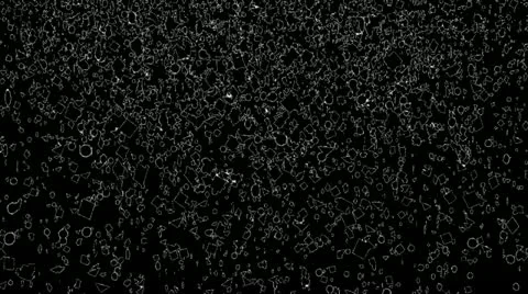 Black Confetti on Alpha Stock-Footage 11743382