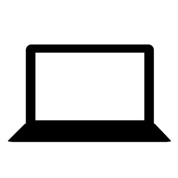 Black connected computer icon image design 스톡 일러스트