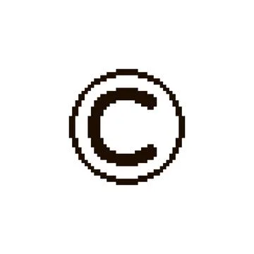 Black copyright symbol  Stock Illustration