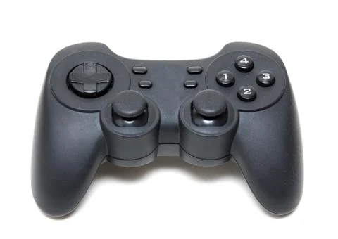 Black cordless joystick Stock Photos