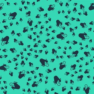 Black Corn icon isolated seamless pattern on green background. Vector Stock Illustration