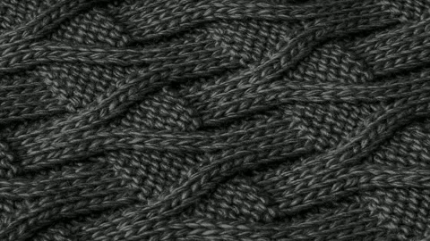 Black cotton fabric with an interesting pattern Stock Footage 317263965