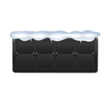 Black Counter Isolated White Background Stock Illustration