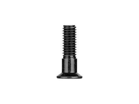 Black Countersunk Hex Socket Screw Isolated on White Background Stock Photos